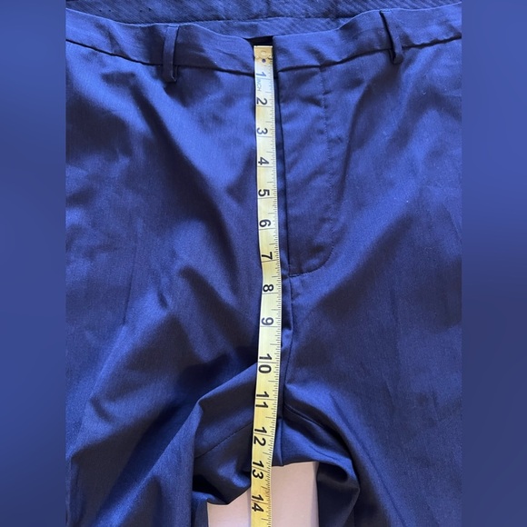 Calvin Klein Wool/Spandex Pants. Blue/ Black Stripes 40X32 Men Pockets - Picture 13 of 16